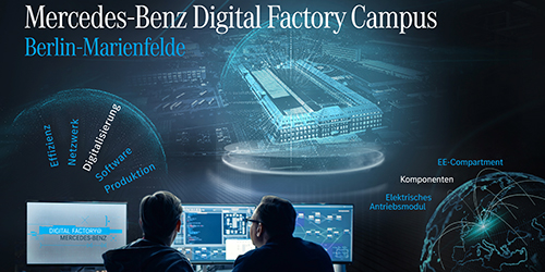Motorenfabrik wird zur Mercedes-Benz Digital Factory